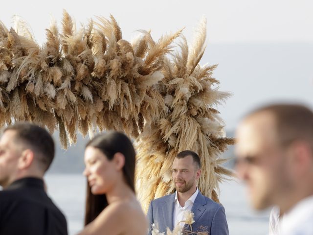 Melina Syri and Lukas Lekavicius&apos;s Wedding in Santorini, Greece 41