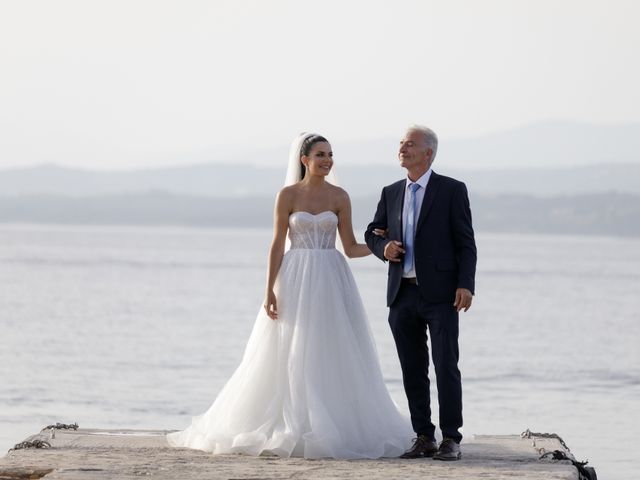 Melina Syri and Lukas Lekavicius&apos;s Wedding in Santorini, Greece 47