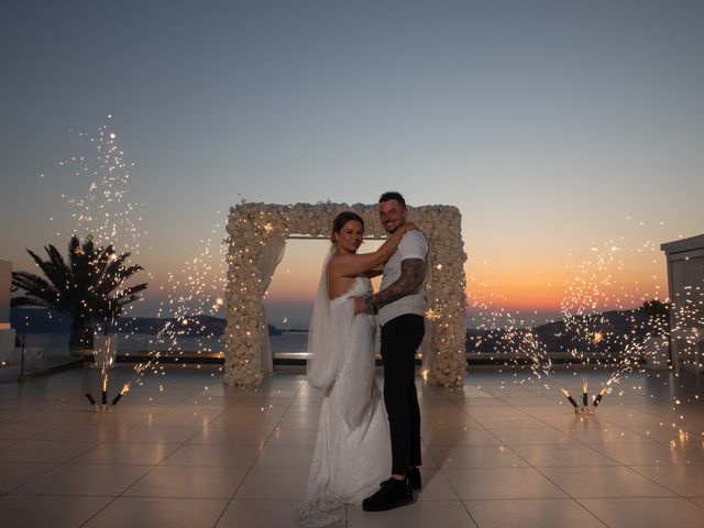 Chris and Natalie&apos;s Wedding in Santorini, Greece 10