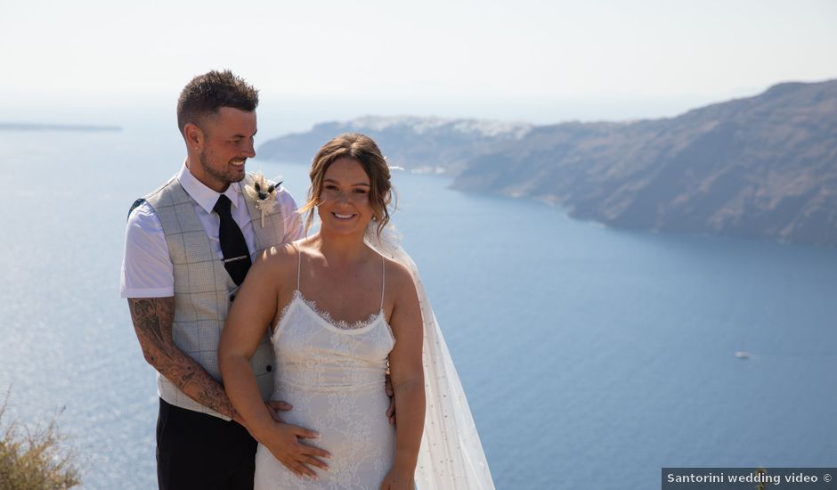 Chris and Natalie's Wedding in Santorini, Greece