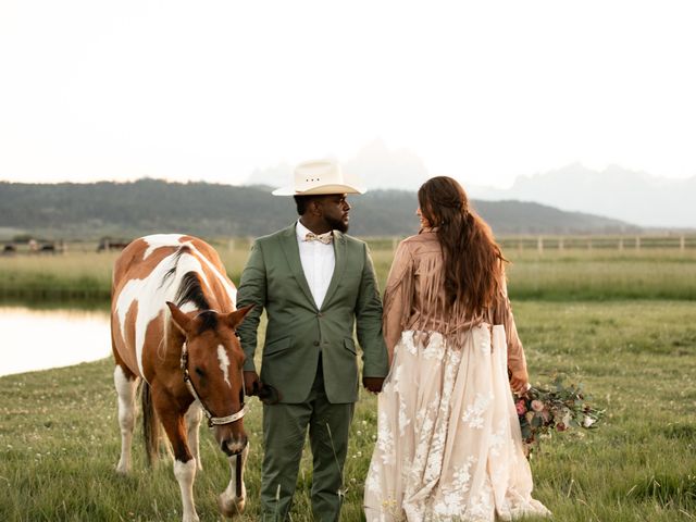 Drae and Brianna&apos;s Wedding in Moran, Wyoming 48