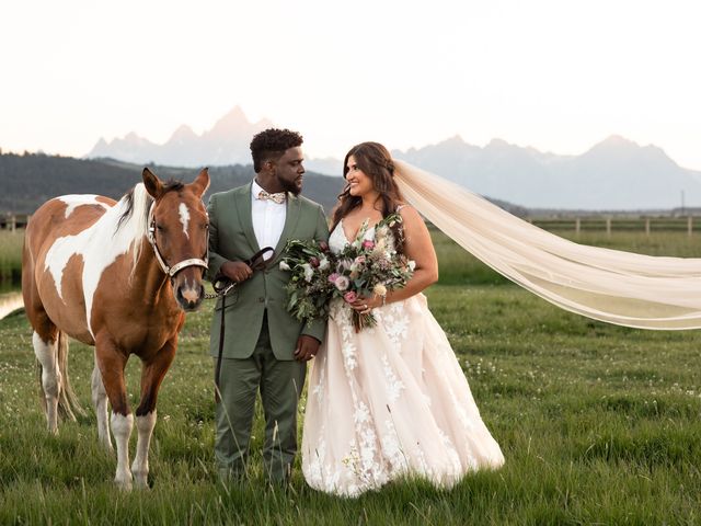 Drae and Brianna&apos;s Wedding in Moran, Wyoming 56