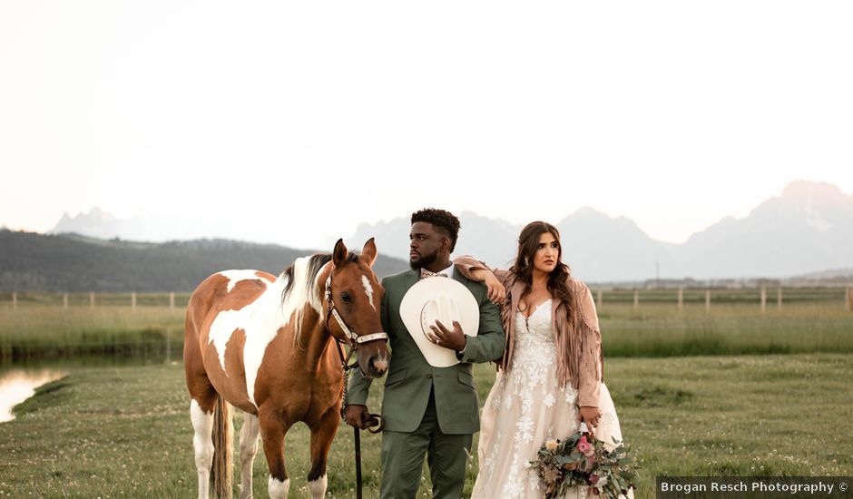 Drae and Brianna's Wedding in Moran, Wyoming