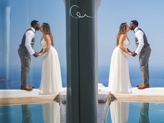Terry  and Bianca &apos;s Wedding in Santorini, Greece 8