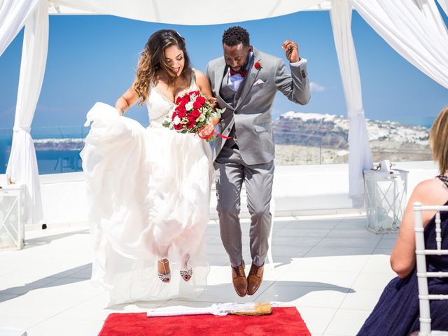 Terry  and Bianca &apos;s Wedding in Santorini, Greece 13