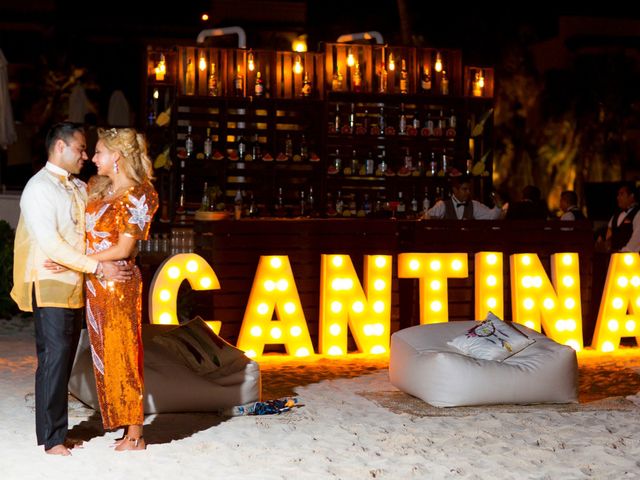 Rishi Malhan  and Claire Ann Cuarteros &apos;s Wedding in Cancun, Mexico 4