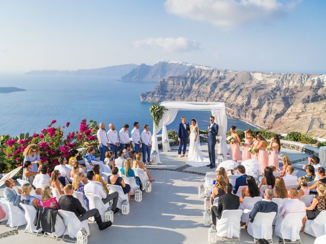 Elly and Nick&apos;s Wedding in Santorini, Greece 1