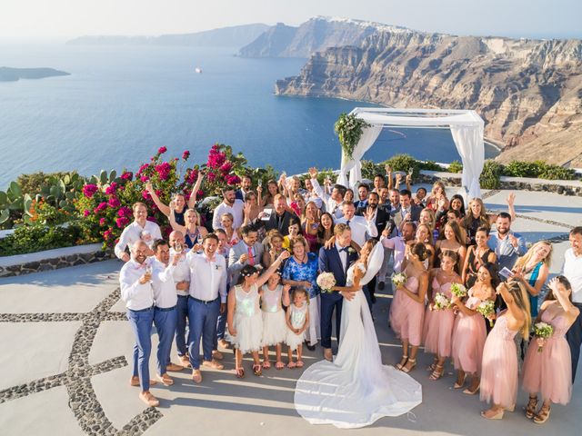 Elly and Nick&apos;s Wedding in Santorini, Greece 3