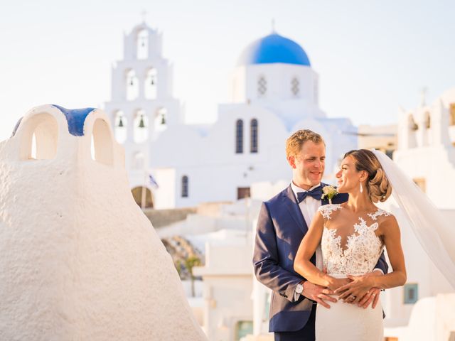 Elly and Nick&apos;s Wedding in Santorini, Greece 5