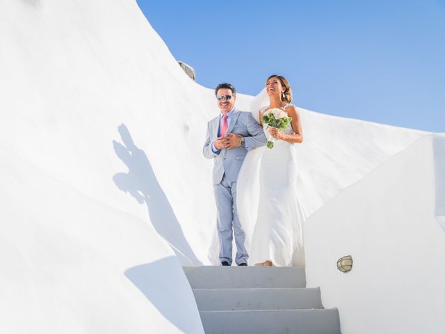 Elly and Nick&apos;s Wedding in Santorini, Greece 9