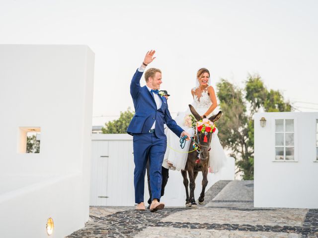 Elly and Nick&apos;s Wedding in Santorini, Greece 14