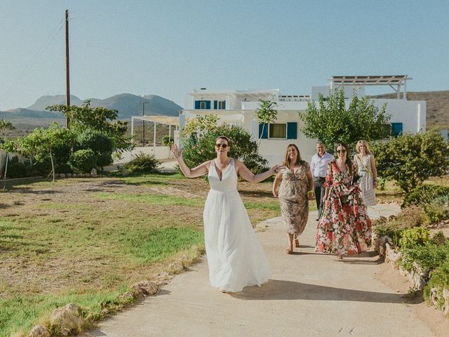 Bill and Natasha&apos;s Wedding in Santorini, Greece 97