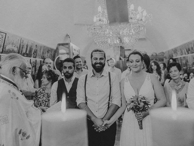 Bill and Natasha&apos;s Wedding in Santorini, Greece 113