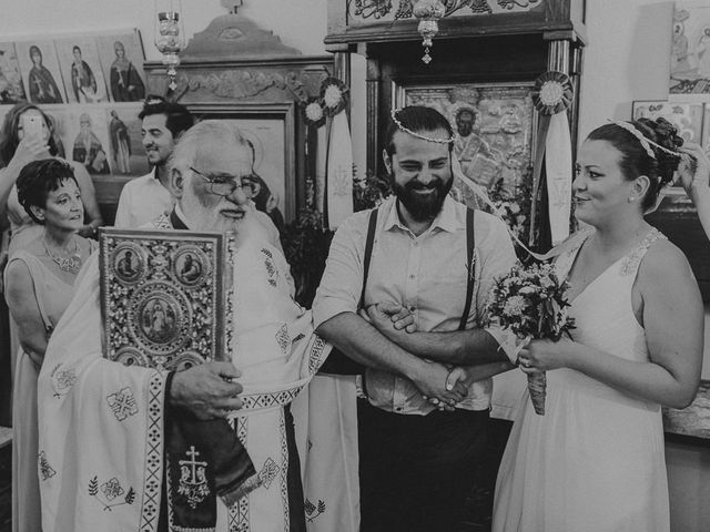 Bill and Natasha&apos;s Wedding in Santorini, Greece 115