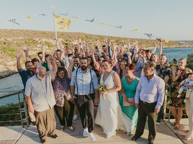Bill and Natasha&apos;s Wedding in Santorini, Greece 122
