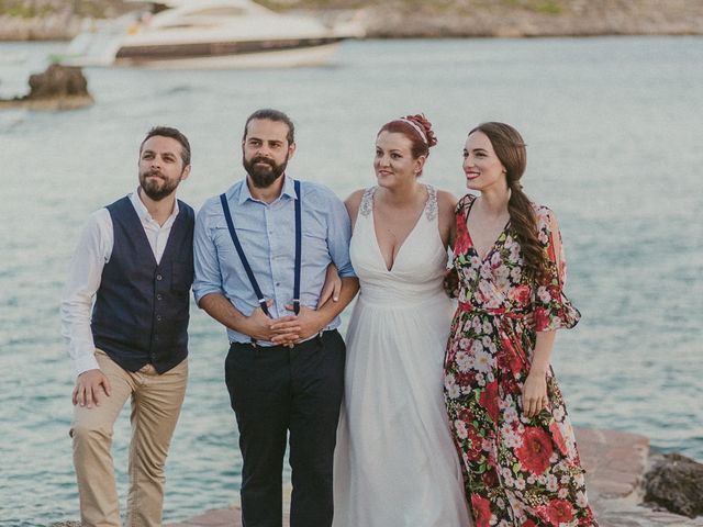 Bill and Natasha&apos;s Wedding in Santorini, Greece 130