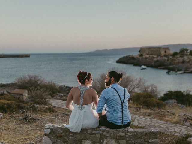 Bill and Natasha&apos;s Wedding in Santorini, Greece 136