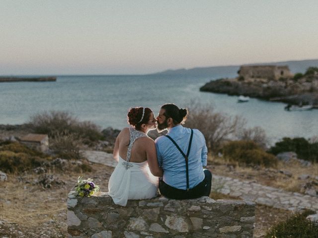 Bill and Natasha&apos;s Wedding in Santorini, Greece 137