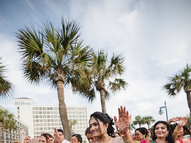 Nishant and Ekta&apos;s Wedding in Galveston, Texas 46