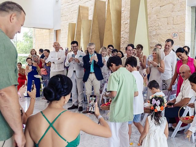 Raul and Erika's Wedding in Cancun, Mexico 37