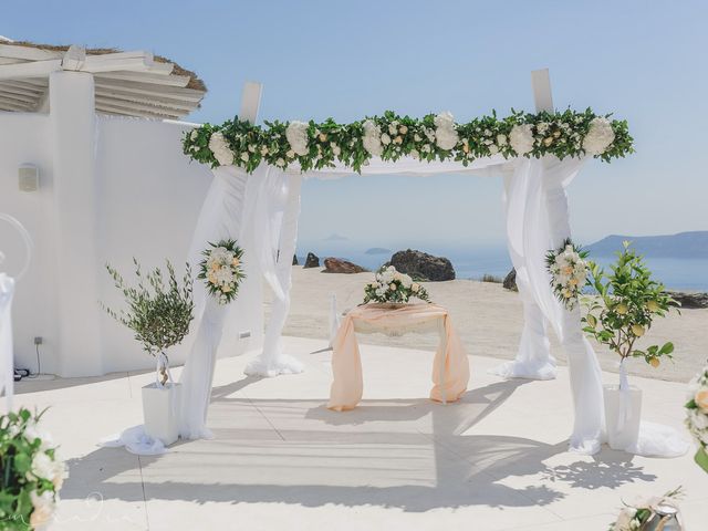 Russell and Katarina&apos;s Wedding in Santorini, Greece 49