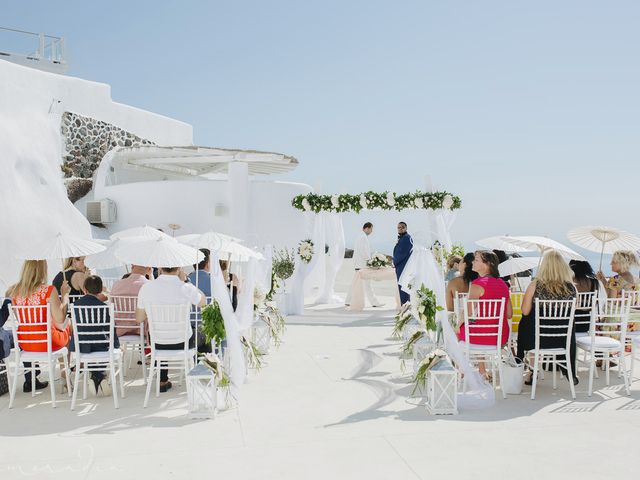 Russell and Katarina&apos;s Wedding in Santorini, Greece 56