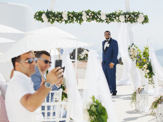 Russell and Katarina&apos;s Wedding in Santorini, Greece 58