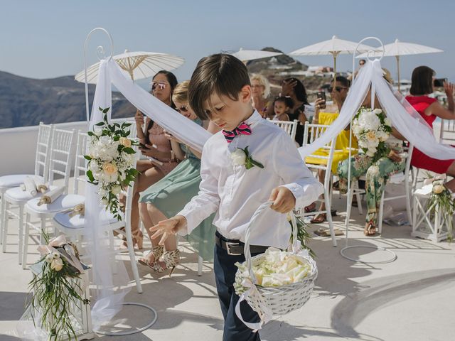 Russell and Katarina&apos;s Wedding in Santorini, Greece 61