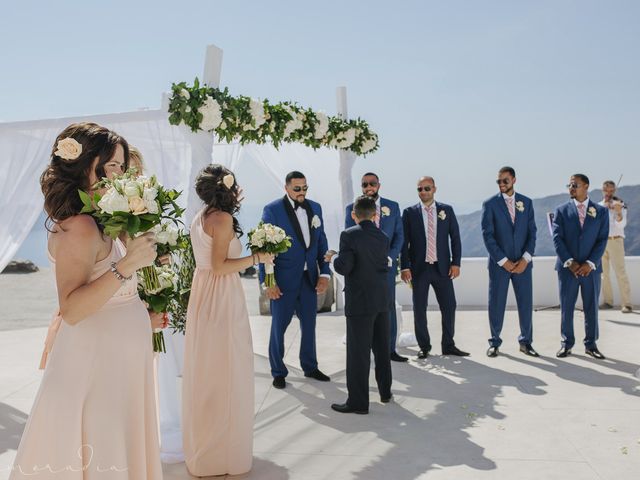 Russell and Katarina&apos;s Wedding in Santorini, Greece 63