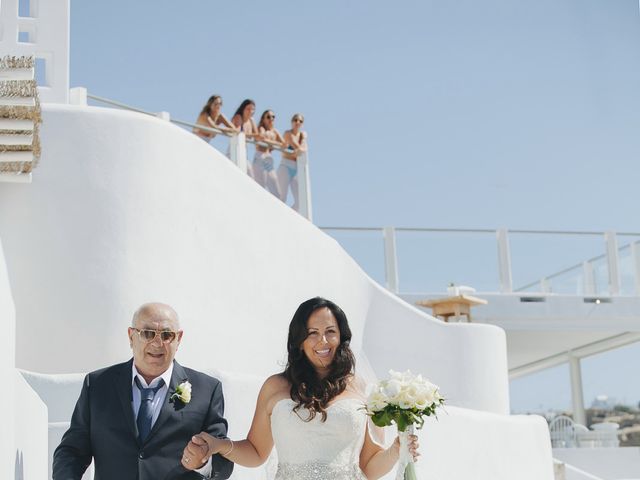 Russell and Katarina&apos;s Wedding in Santorini, Greece 65