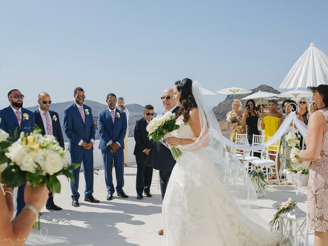 Russell and Katarina&apos;s Wedding in Santorini, Greece 67