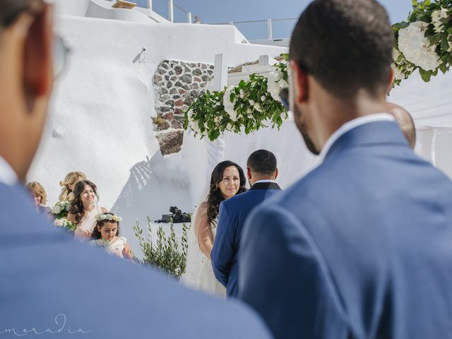 Russell and Katarina&apos;s Wedding in Santorini, Greece 73