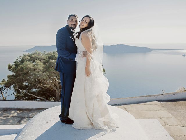 Russell and Katarina&apos;s Wedding in Santorini, Greece 126