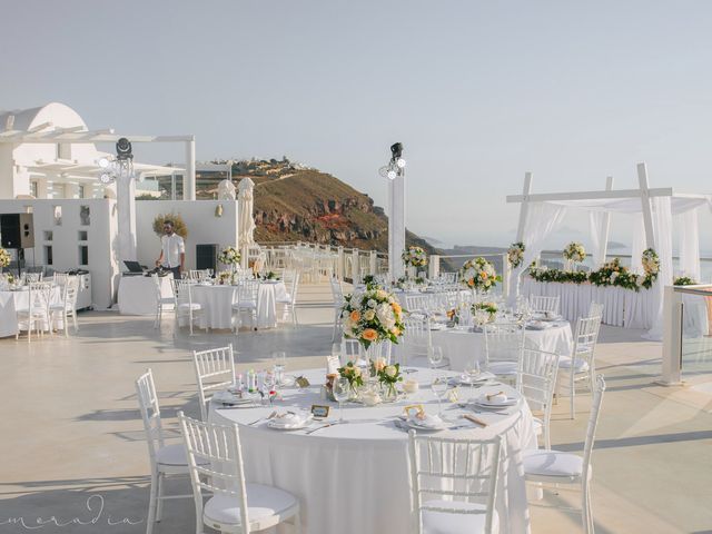 Russell and Katarina&apos;s Wedding in Santorini, Greece 161