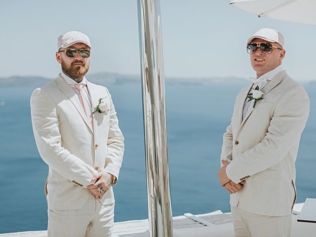 Joel and Kali&apos;s Wedding in Santorini, Greece 35