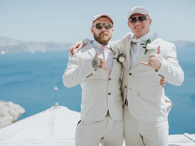 Joel and Kali&apos;s Wedding in Santorini, Greece 39