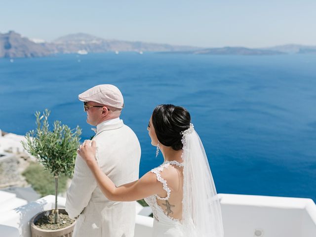 Joel and Kali&apos;s Wedding in Santorini, Greece 42