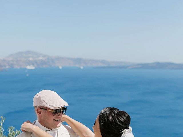 Joel and Kali&apos;s Wedding in Santorini, Greece 43