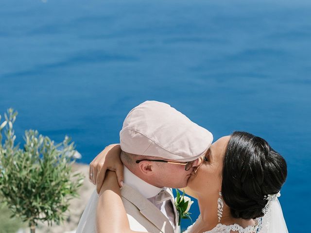 Joel and Kali&apos;s Wedding in Santorini, Greece 44