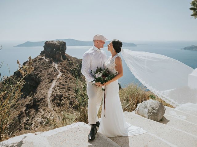 Joel and Kali&apos;s Wedding in Santorini, Greece 47