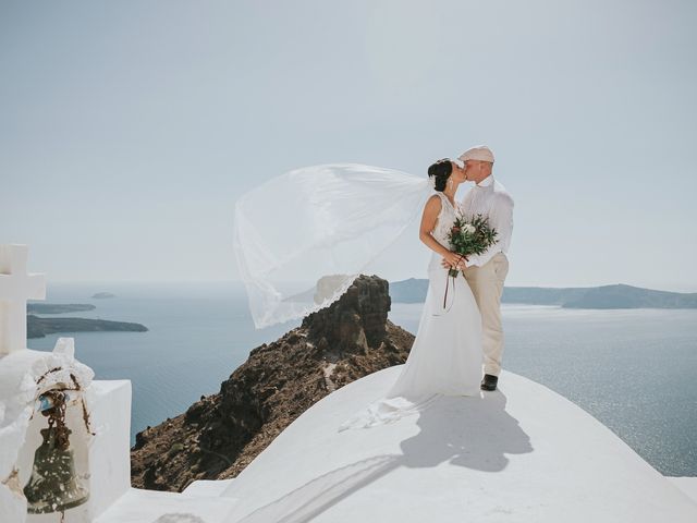 Joel and Kali&apos;s Wedding in Santorini, Greece 64
