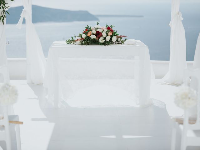 Joel and Kali&apos;s Wedding in Santorini, Greece 66