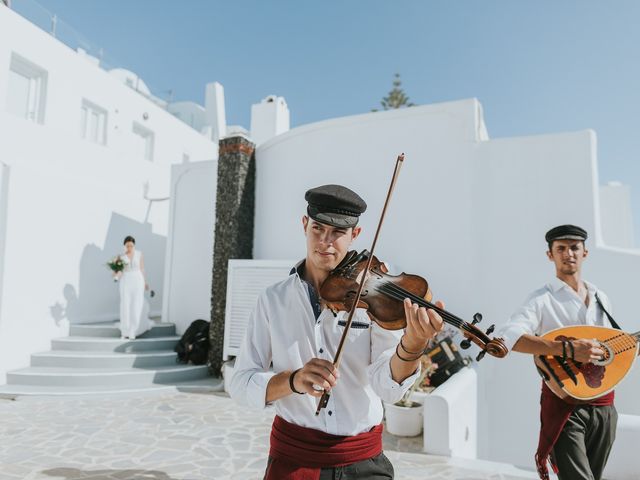 Joel and Kali&apos;s Wedding in Santorini, Greece 80