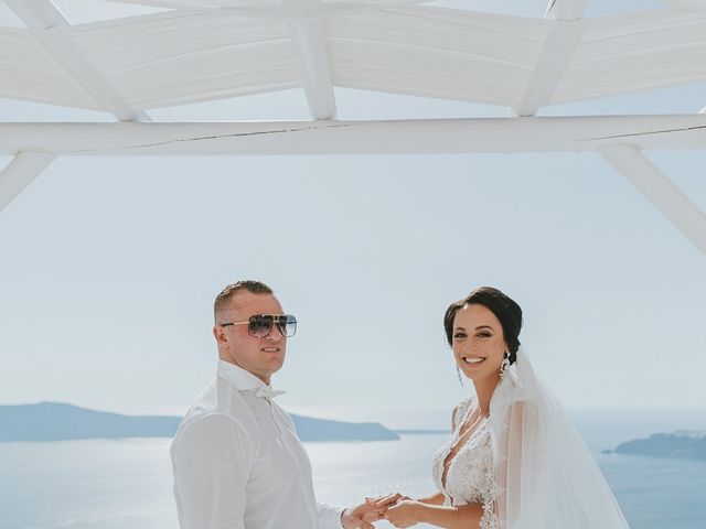 Joel and Kali&apos;s Wedding in Santorini, Greece 93