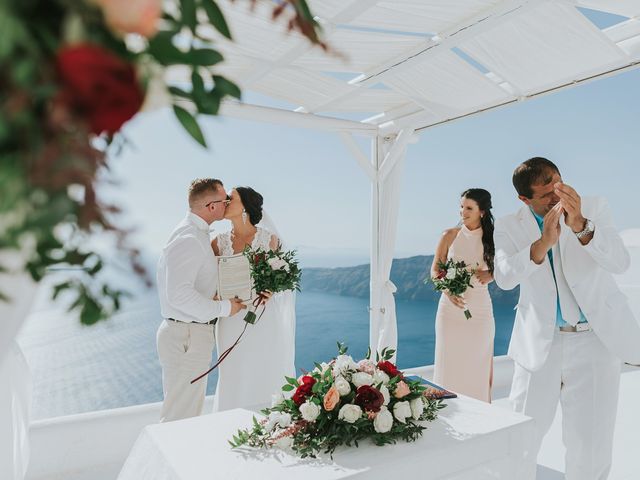 Joel and Kali&apos;s Wedding in Santorini, Greece 99