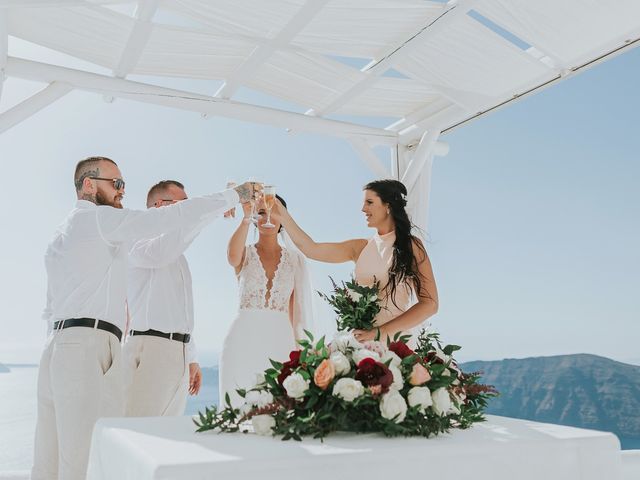 Joel and Kali&apos;s Wedding in Santorini, Greece 106