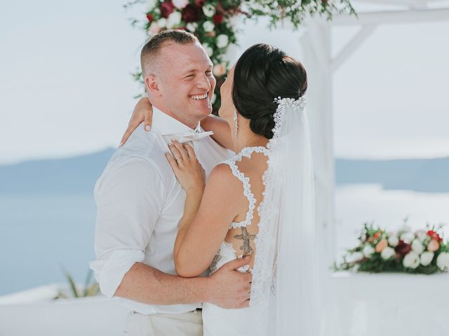 Joel and Kali&apos;s Wedding in Santorini, Greece 129