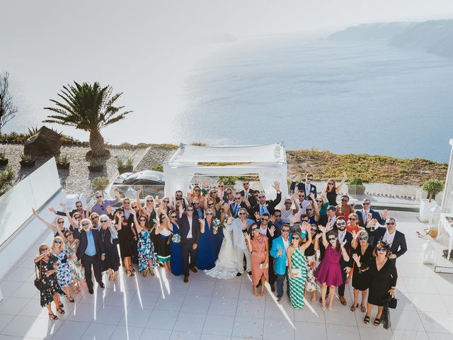 Rayan and Margot&apos;s Wedding in Santorini, Greece 87