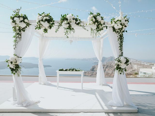 Ross and Neenah&apos;s Wedding in Santorini, Greece 29