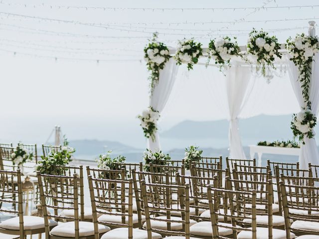 Ross and Neenah&apos;s Wedding in Santorini, Greece 31